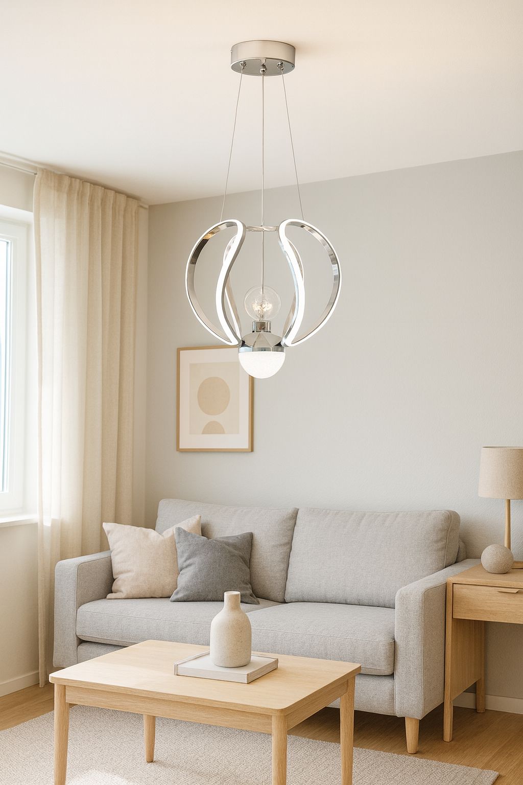 1000 -Ahtapot Büyük 1 Top Led Avize