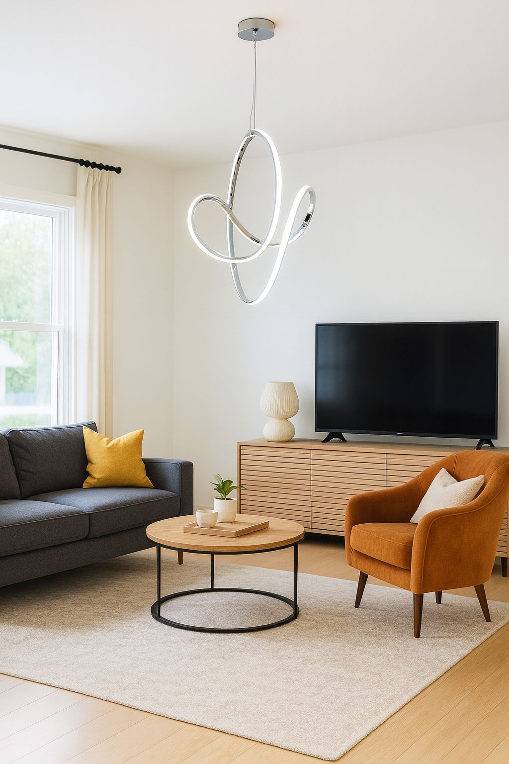 101-Loop Büyük Led Avize