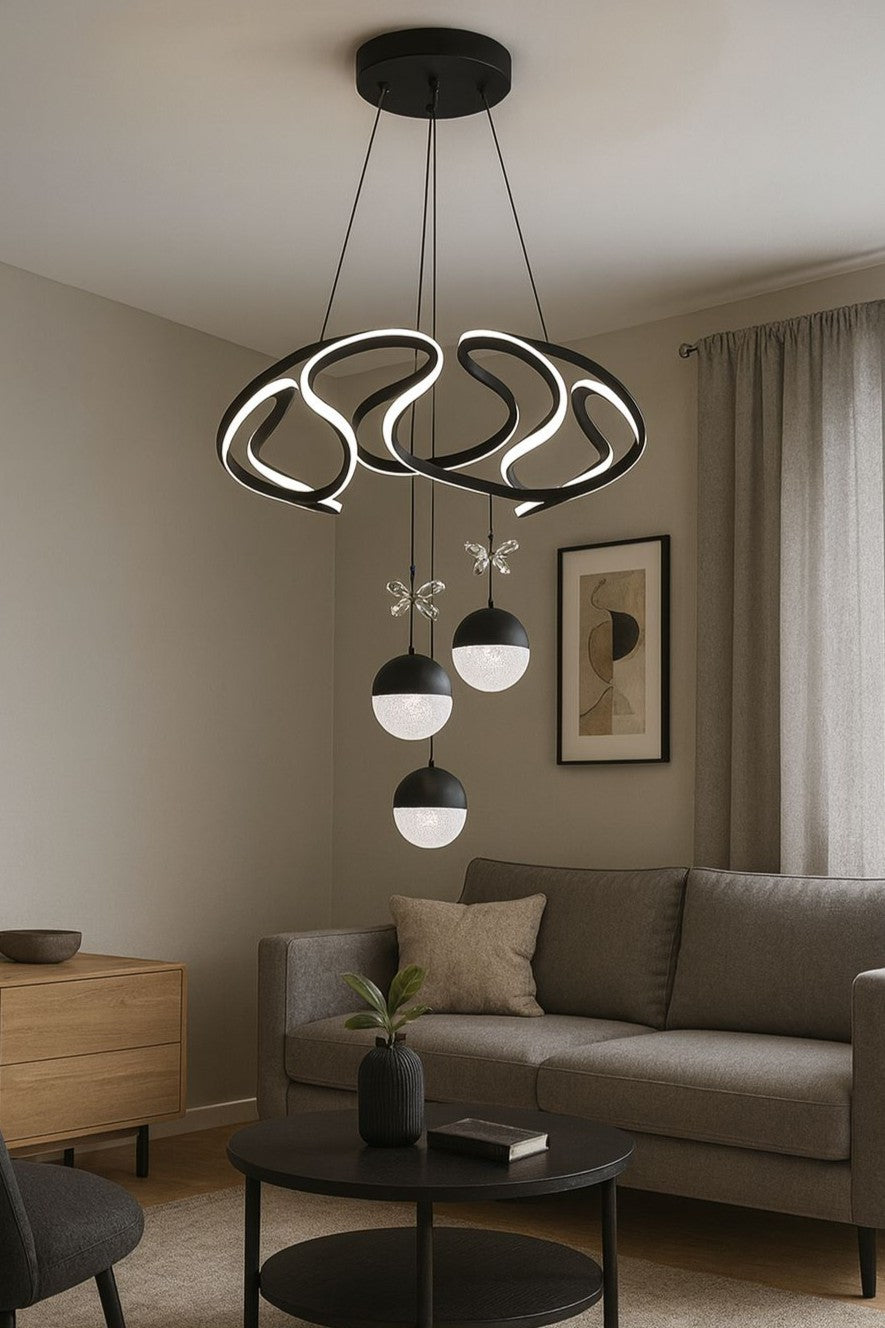 1022 - Dron Maksi  3 Top Led Avize