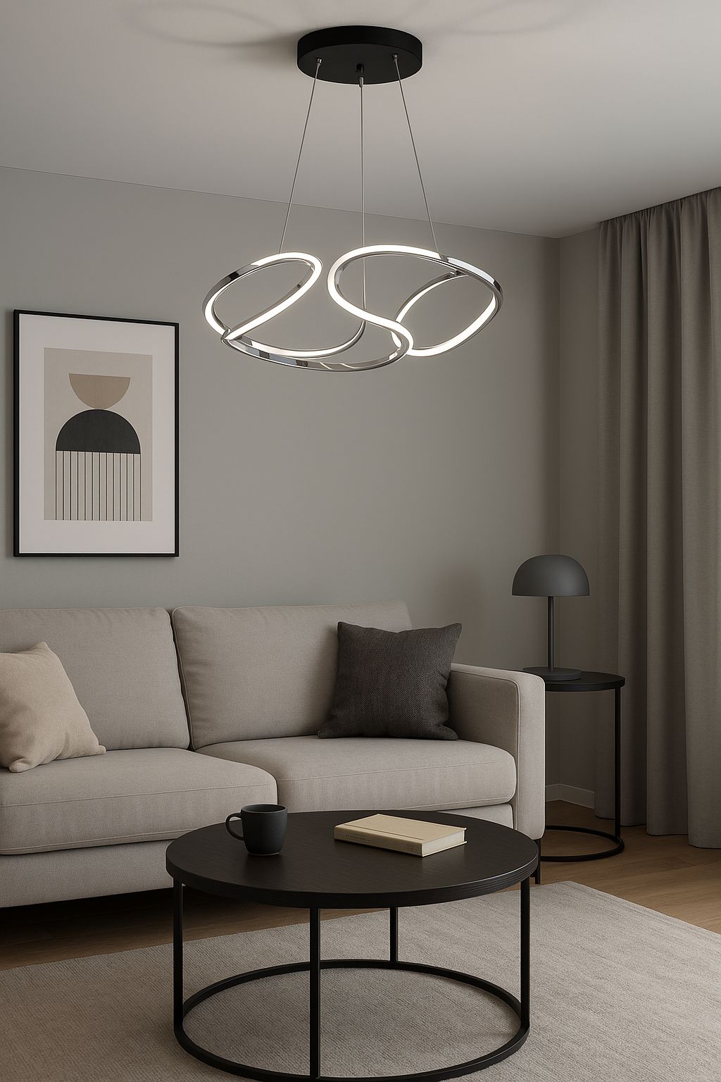 1023 - Dronlu Papatya Led Avize