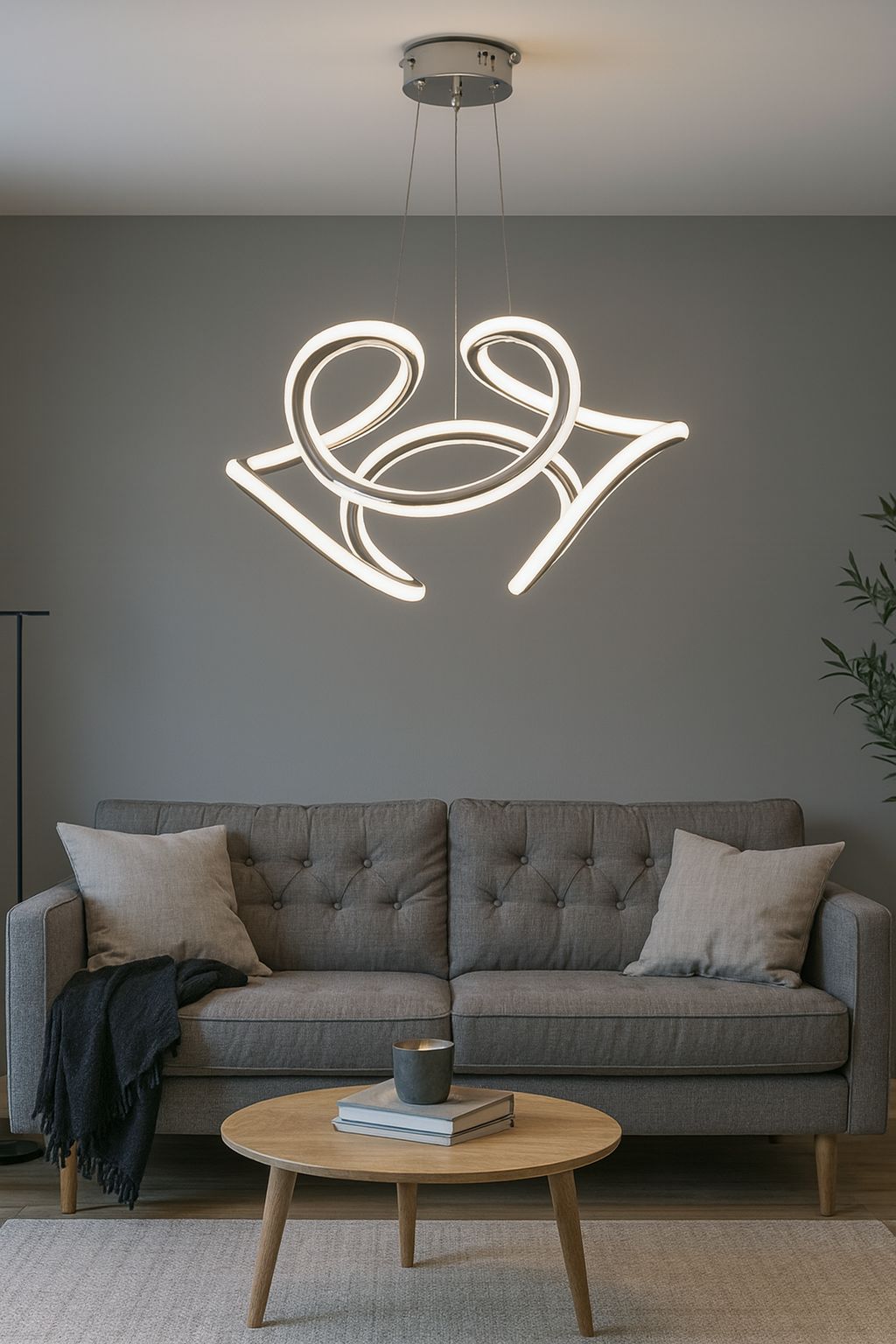 1029 - Dron 2 Kanal Orta Led Avize