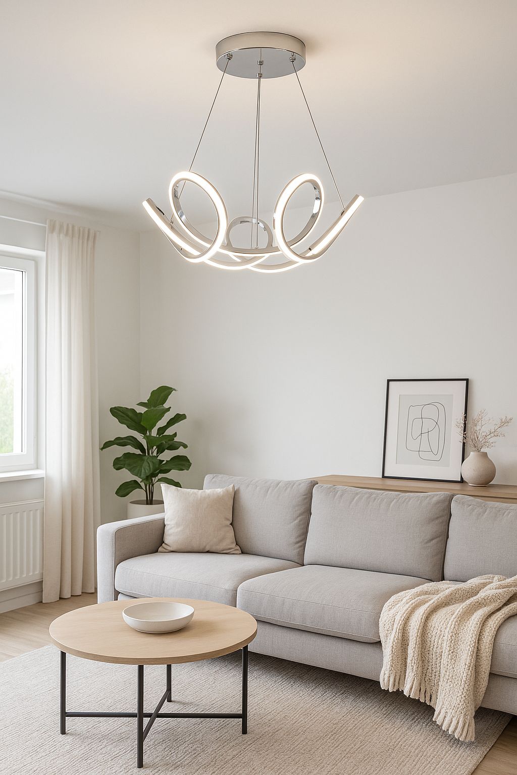 1061 - Leylak Küçük Led Avize