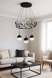 1062 - Leylak Maksi 3 Top Led Avize