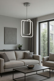 1075 - Kare Büyük Led Avize