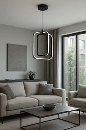 1075 - Kare Büyük Led Avize