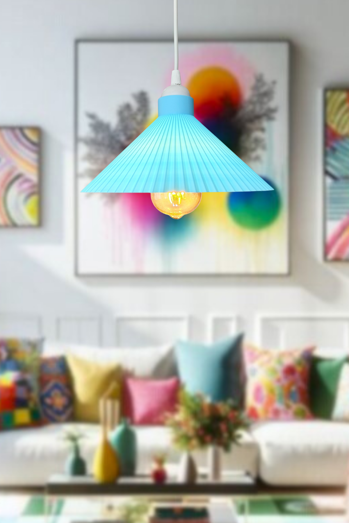 Pinterest Avize (Pastel Mavi)