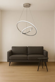 201 - Halka 2li (60x30) Led Avize