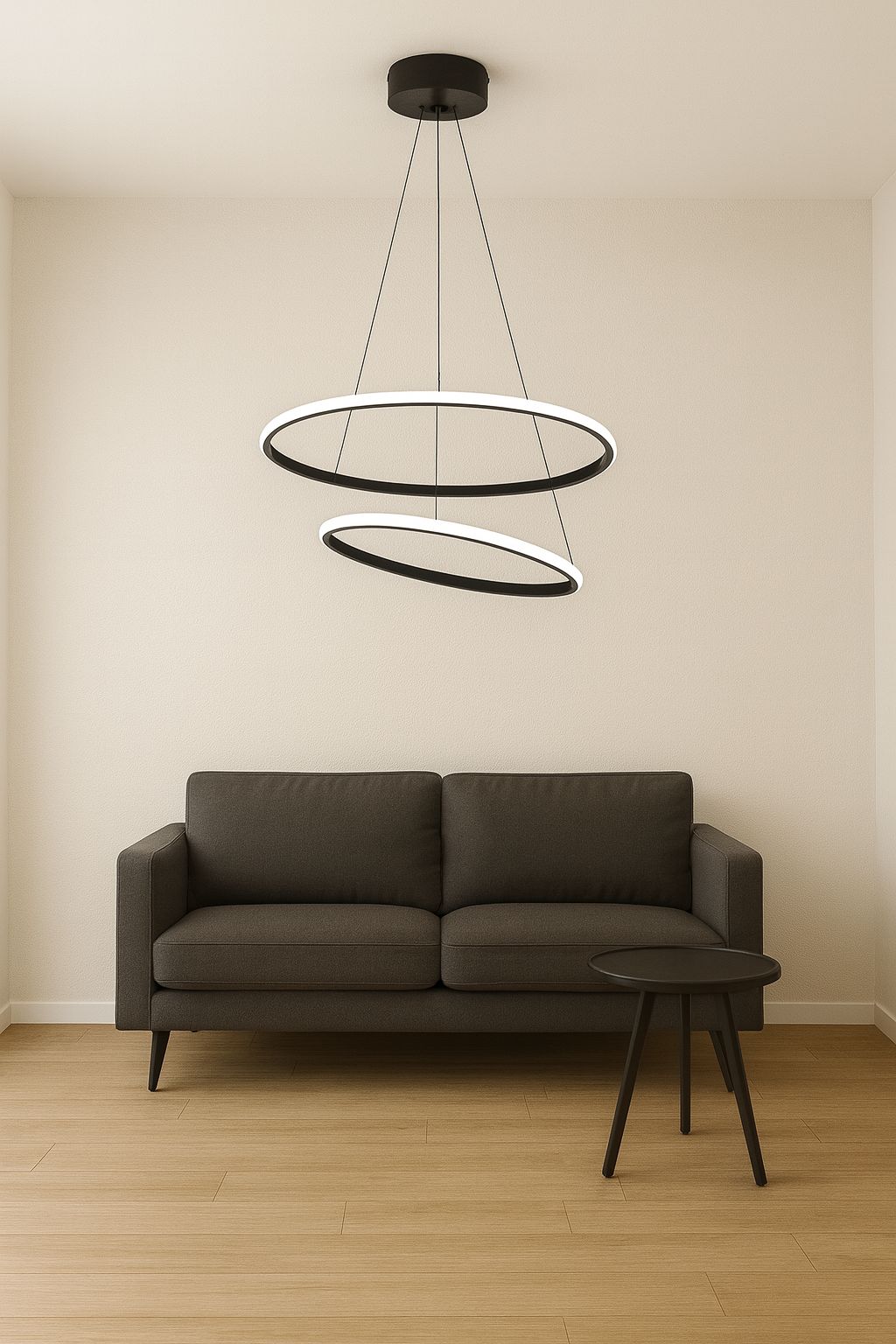 201 - Halka 2li (60x30) Led Avize