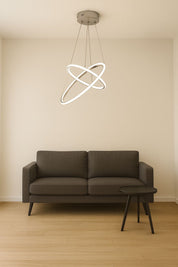 202 - Halka 2li 2 Kanal (50x30) Led Avize