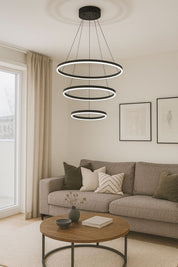 302 - Halka 3lü 60x40x30 Led Avize