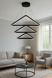 303 - Üçgen 3lü Led Avize