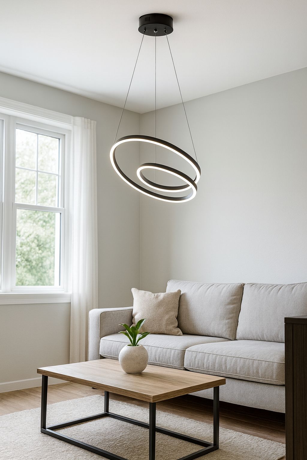 402 - Kaos 2li - Küçük Led Avize