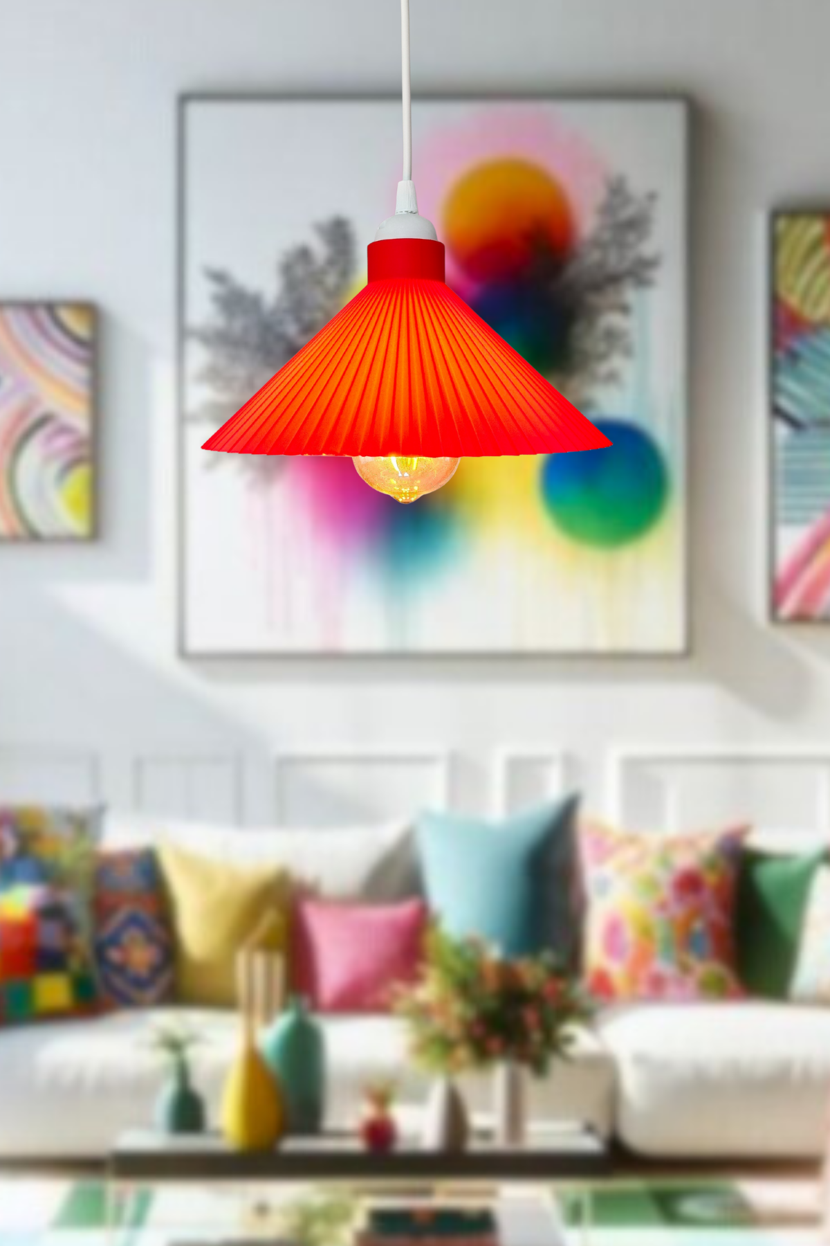 Pinterest Avize (Kırmızı)