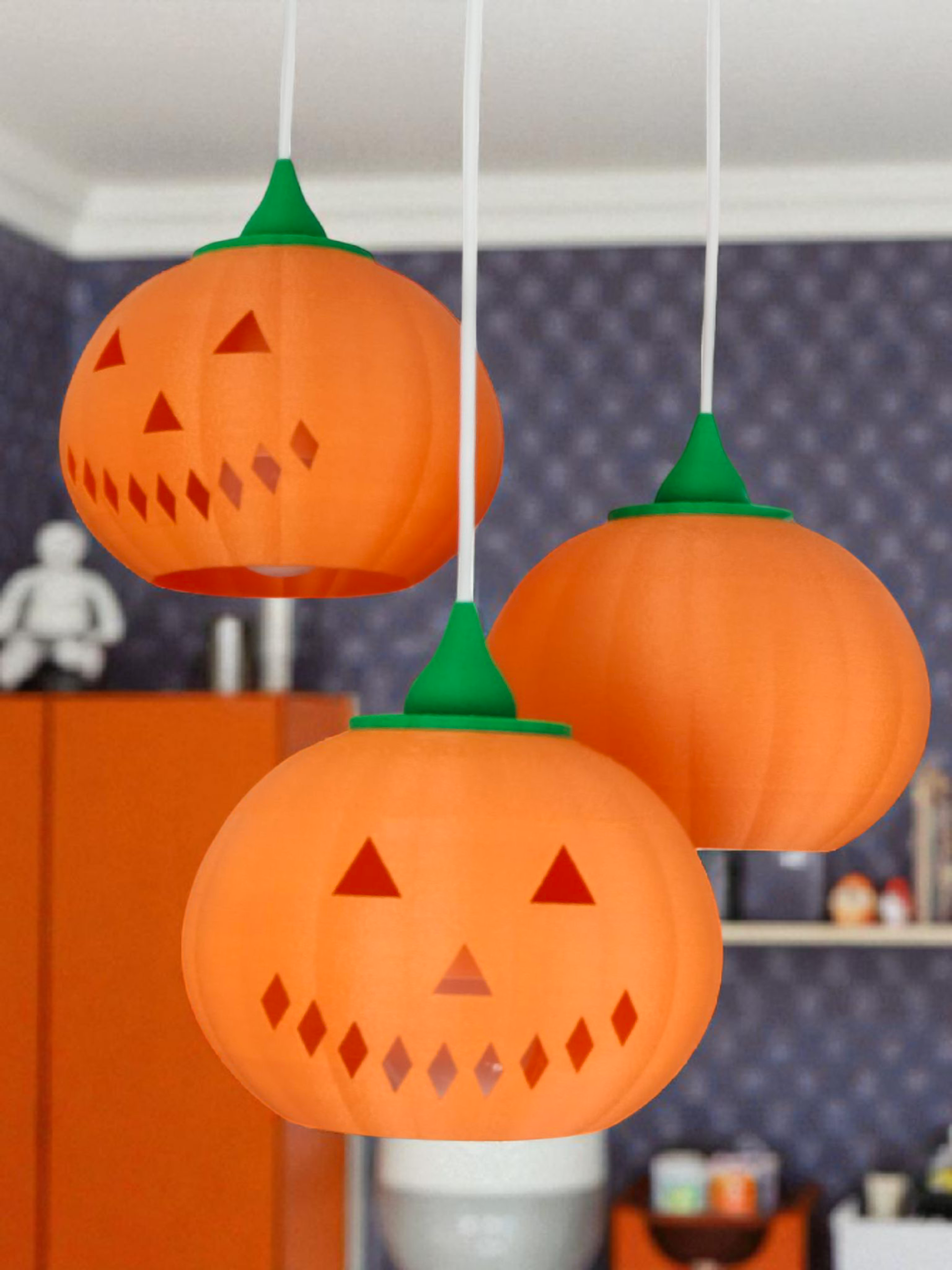 Bal Kabağı Gülen Yüz Çocuk Odası Avize