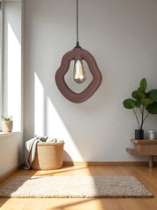 Bohem Beton Görünümlü Avize (Kahverengi)