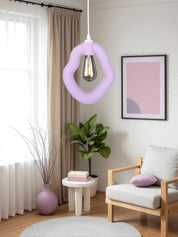 Bohem Beton Görünümlü Avize (Mor)