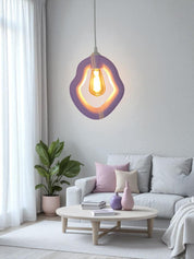 Bohem Beton Görünümlü Avize (Mor)